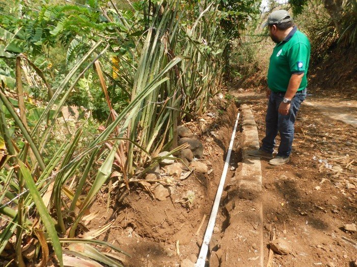 Ampliación de sistema de agua potable en Cantón Santa Olaya, Cas. Los López.